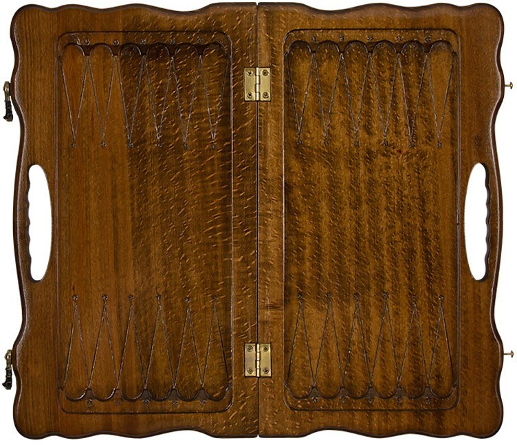 Нарды резные "Арарат и Хор Вирап" с ручкой 40, Haleyan