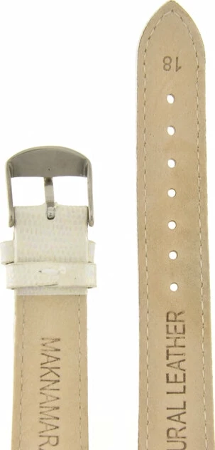 Ремешки maknamara 18 мм змея перл сер заст