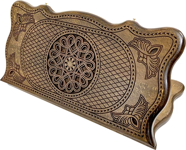 Нарды резные "Тёмный Узор 3" 50, Mirzoyan