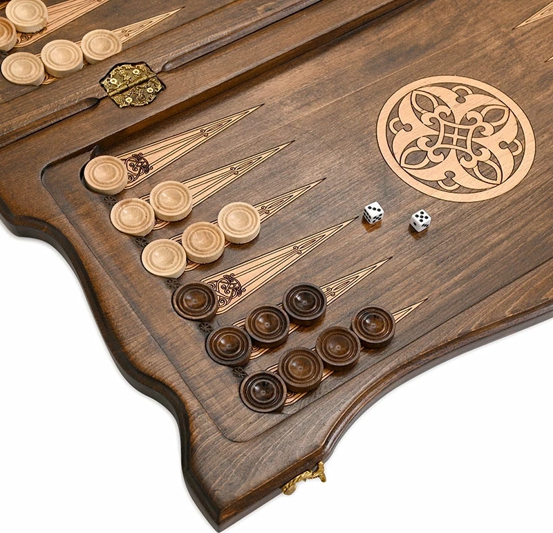 Нарды резные "Армянский узор 4" 60, Ustyan