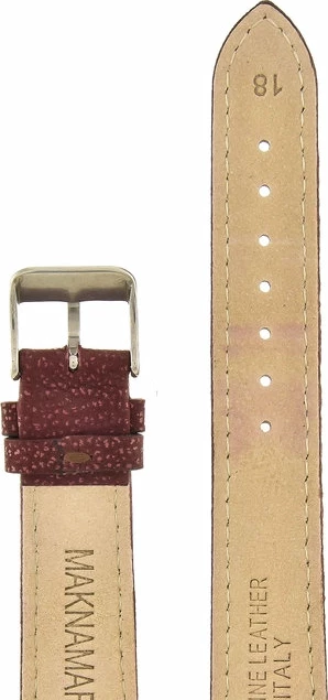 Ремешки maknamara 18 мм красный змея сер заст МР-18084