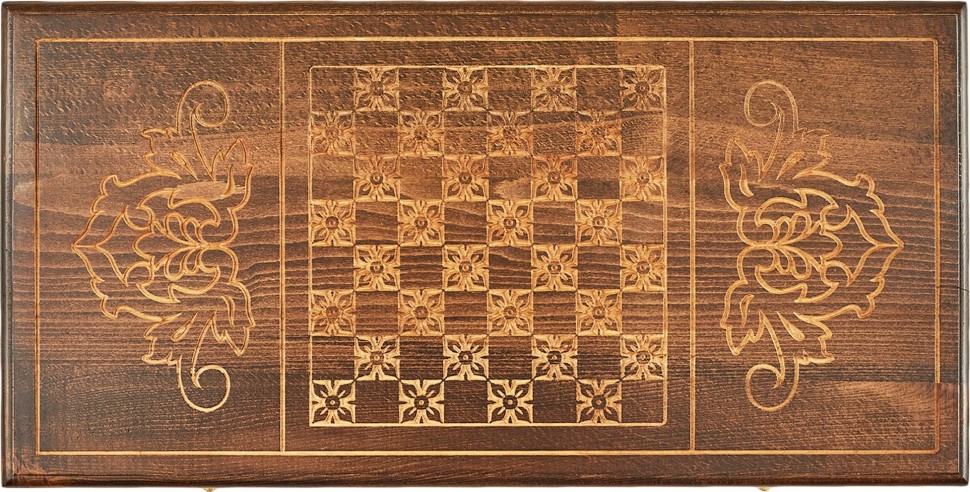 Нарды резные "Орнамент-4" 60, Ustyan