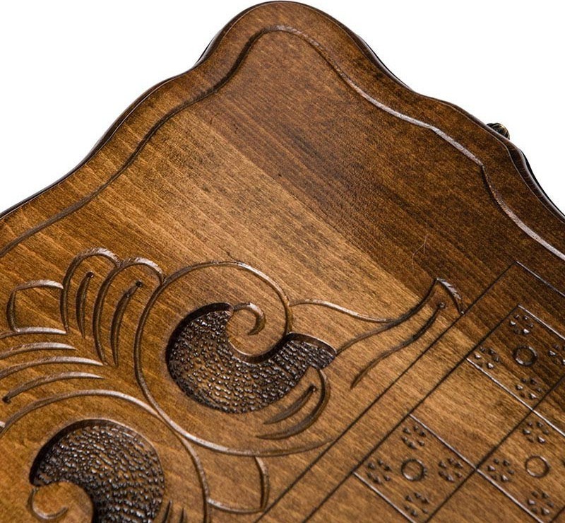 Нарды резные "Олень" с ручкой 50, Haleyan