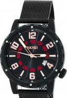 Наручные часы skmei 9202srd red-mesh steel belt