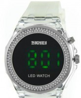 Наручные часы skmei 1597wt white-transparent