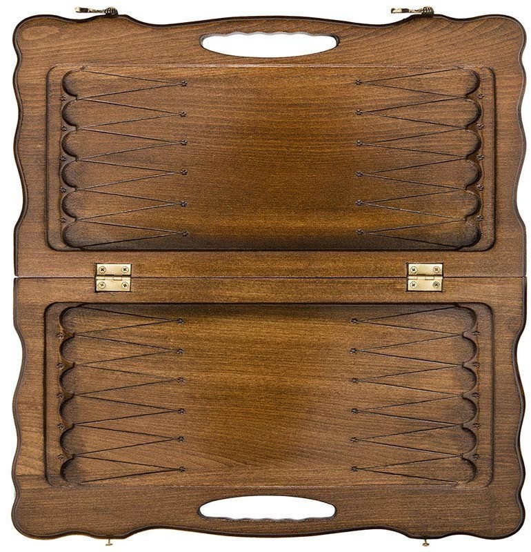 Нарды резные "Орел" с ручкой 40, Haleyan