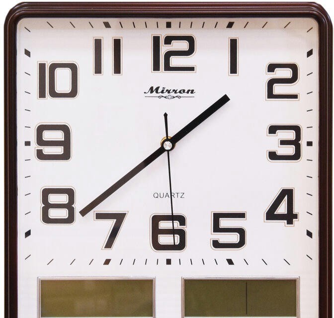 Настенные часы mirron p3105А ЖК ТДБ