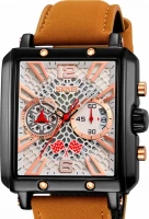 Наручные часы skmei 9340bnsi brown/silver
