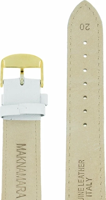 Ремешки maknamara 20 мм бел золот заст МР-20102