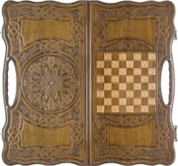 Нарды резные &quot;Армянский узор 9&quot; с ручкой 60, Haleyan