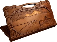 Нарды резные &quot;Арарат и Хор Вирап&quot; с ручкой 50, Haleyan