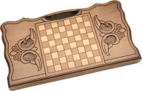 Нарды резные &quot;Арарат и Хор Вирап&quot; с ручкой 50, Haleyan