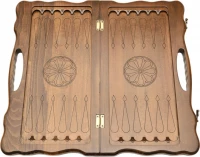 Нарды резные &quot;Арарат и Хор Вирап&quot; с ручкой 50, Haleyan