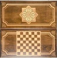 Нарды резные &quot;Золотой Узор 4&quot; 60, Mirzoyan