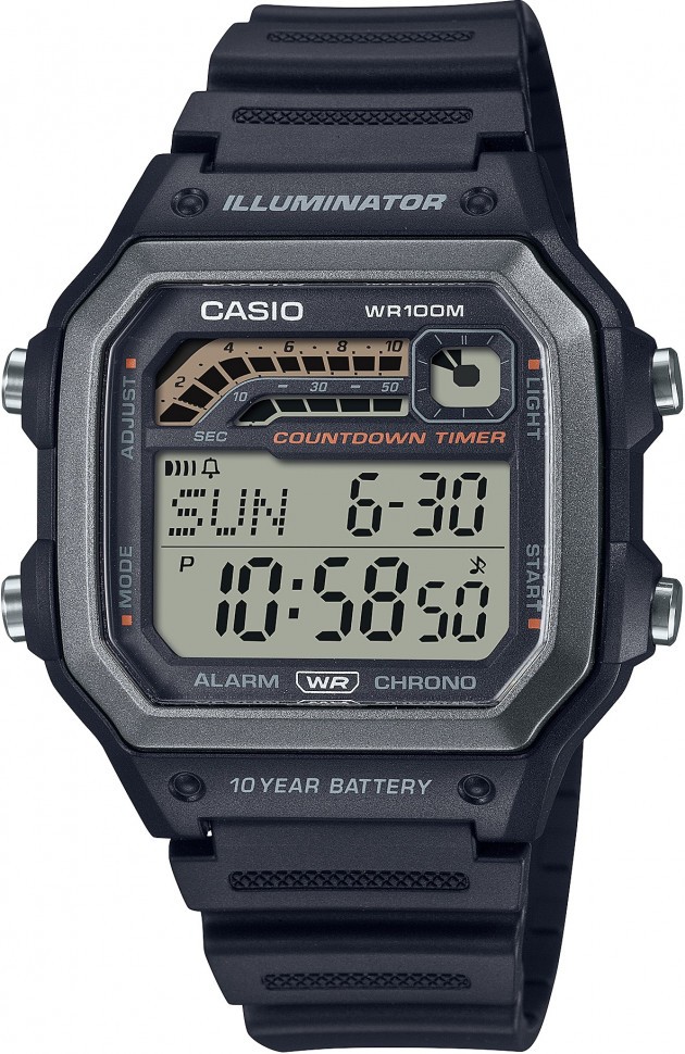 Наручные часы casio   ws-1600h-1a