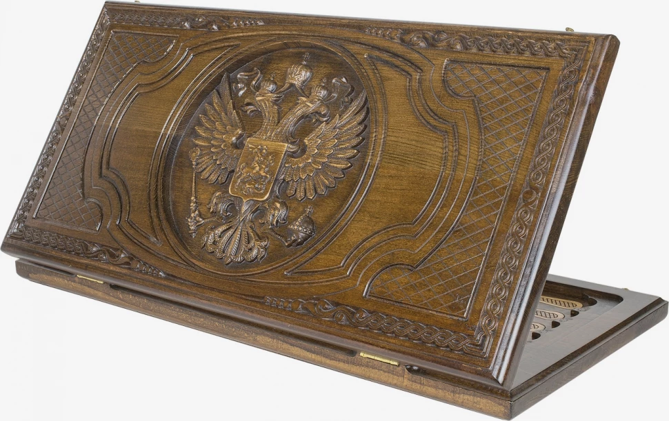 Нарды резные "Герб РФ 3" 60, Ustyan