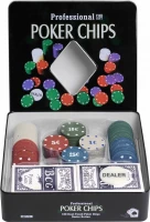 Набор для покера Holdem Light на 100 фишек с номиналом