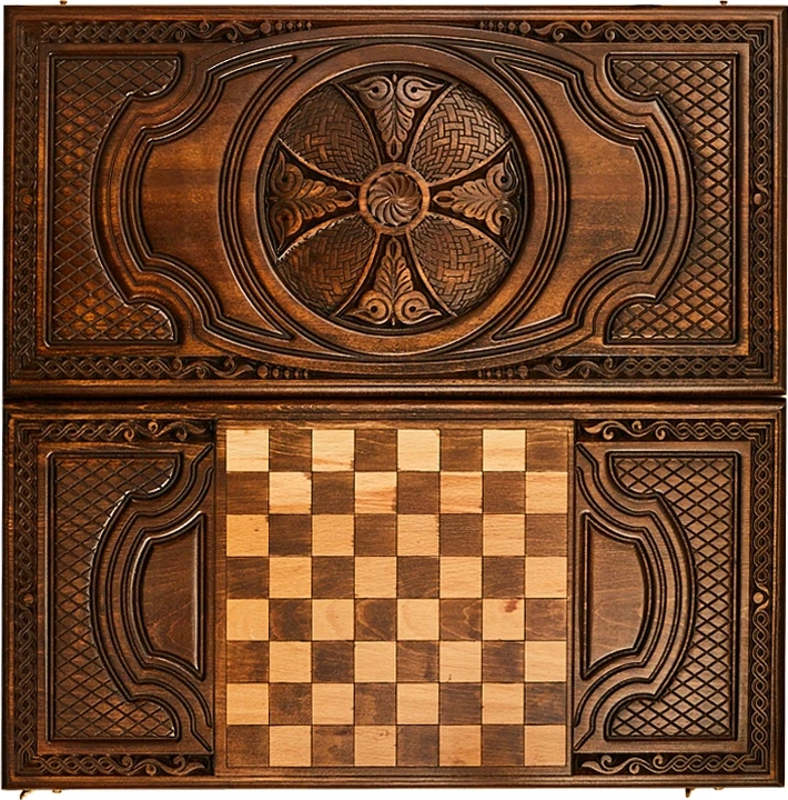 Нарды резные "Щит Давида" 60, Ustyan