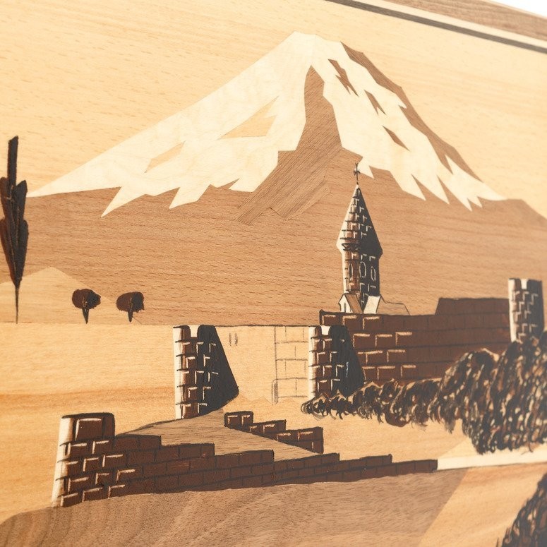 Нарды "Церковь у Арарата" инкрустация, Zeynalyan