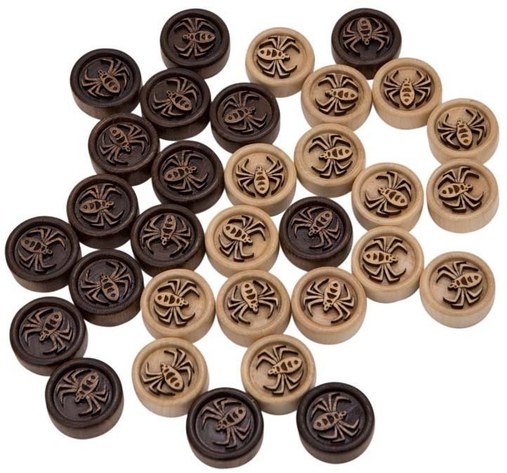 Фишки резные "Паук", Mirzoyan