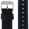 Ремешки "kmv" s-02, 20 р-р, black-blue, l