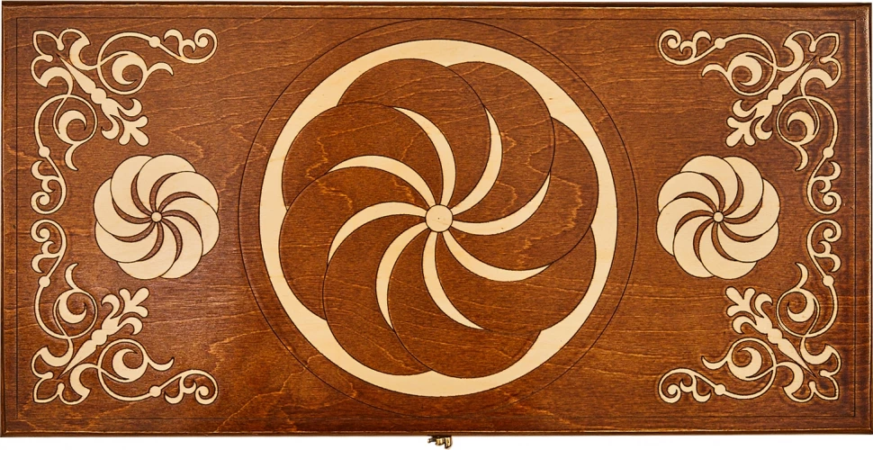 Нарды резные "Бесконечность 3" 60, Haleyan