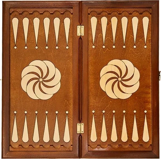 Нарды резные "Бесконечность 3" 60, Haleyan