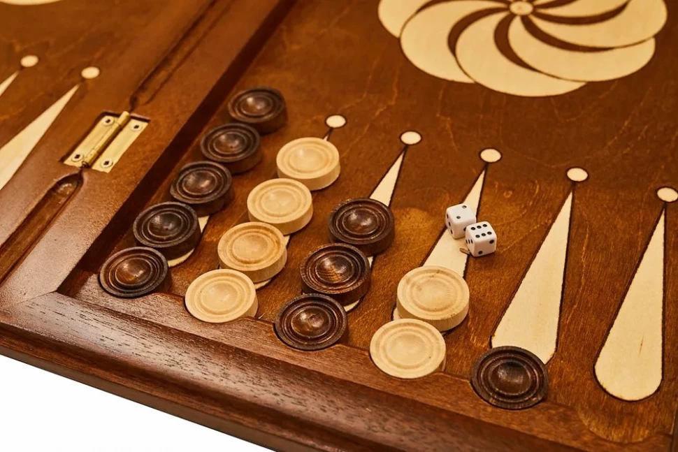 Нарды резные "Бесконечность 3" 60, Haleyan