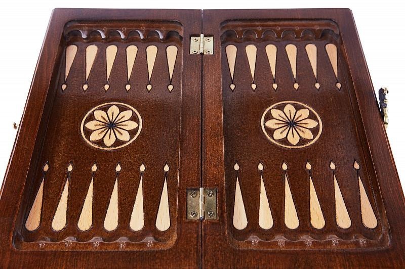 Шахматы + нарды резные "Армянский Орнамент" 30, Haleyan