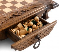 Шахматы резные в ларце с ящиками 50, Haleyan
