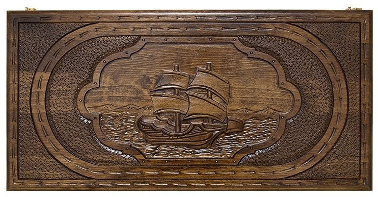 Нарды резные "Парусник", Mirzoyan