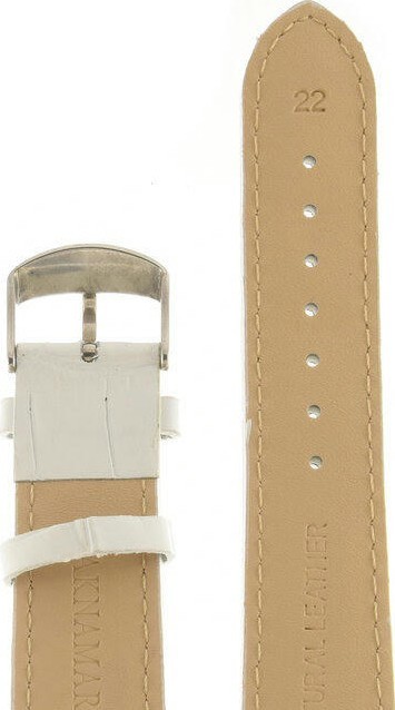 Ремешки maknamara 22 мм croco бел сер заст 1