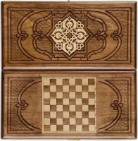 Нарды резные &quot;Золотой узор 3&quot; 40, Mirzoyan