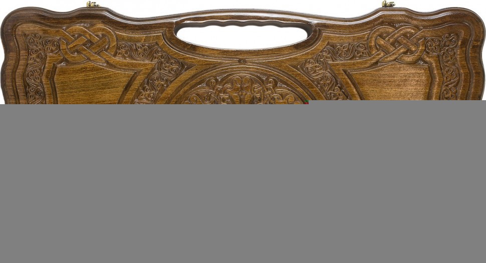 Нарды резные "Армянский узор 9" с ручкой 60, Haleyan