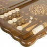 Нарды резные "Армянский узор 9" с ручкой 60, Haleyan