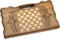 Нарды резные &quot;Бесконечность&quot; с ручкой 40, Haleyan