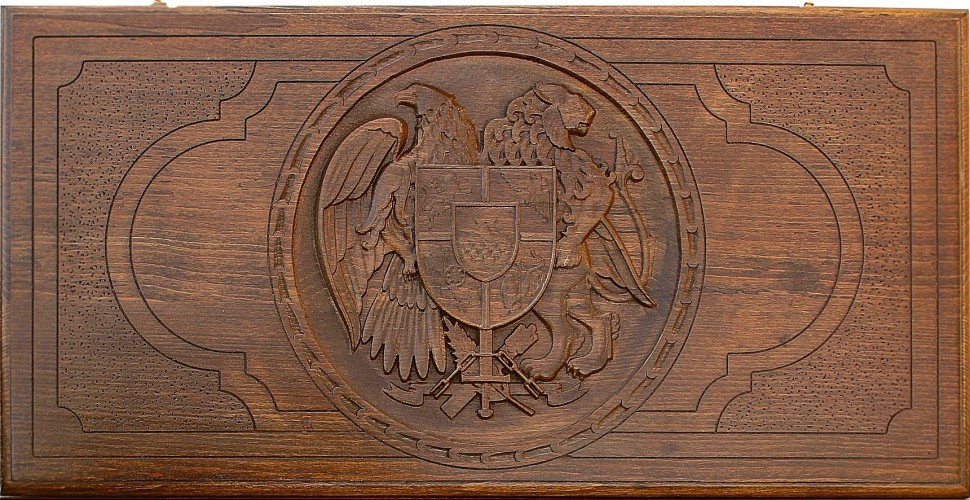Нарды резные "Герб Армении 3", Ustyan