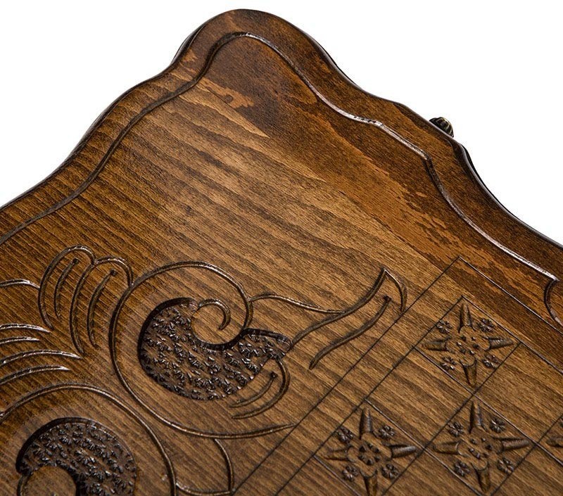 Нарды резные "Эчмиадзин" с ручкой 50, Haleyan