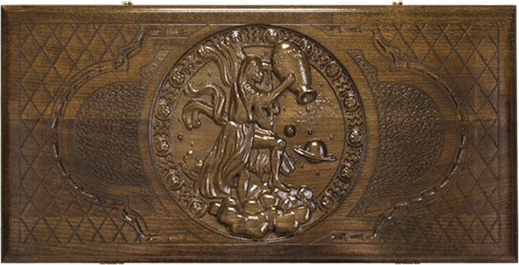 Нарды резные "Зодиак Водолей", Ustyan