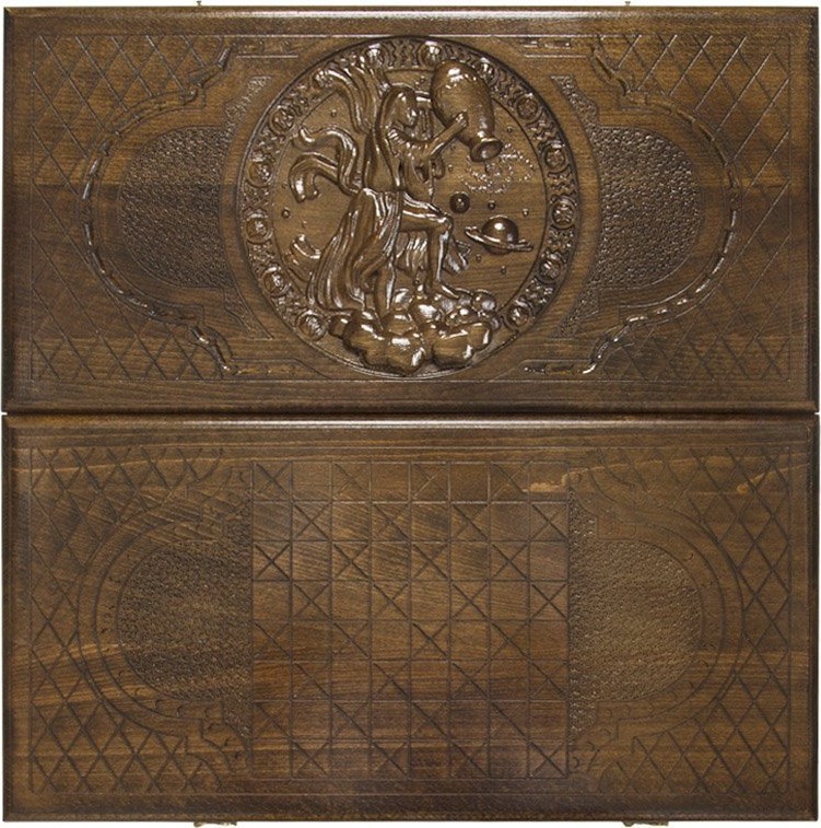 Нарды резные "Зодиак Водолей", Ustyan