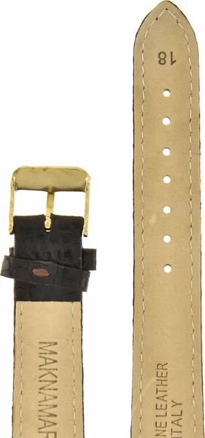 Ремешки maknamara 18 мм croco т.кор зол заст МР-18040