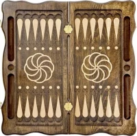 Нарды резные &quot;Тёмный Узор 5&quot; 60, Mirzoyan