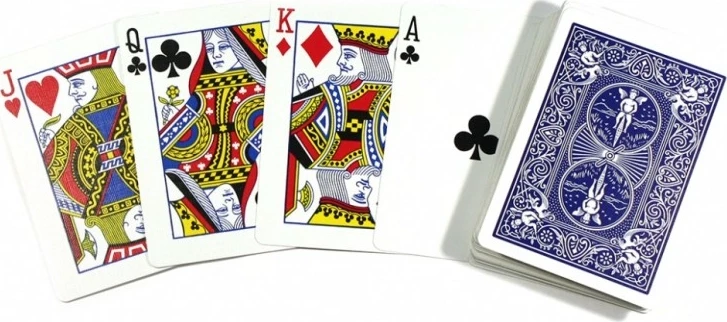 Карты "Bicycle Rider Back Bridge Size blue"