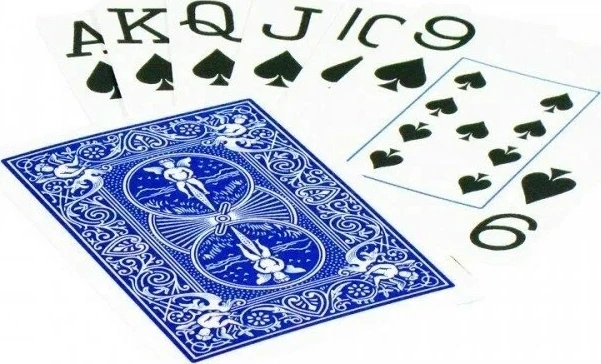 Карты "Bicycle Rider Back Bridge Size blue"