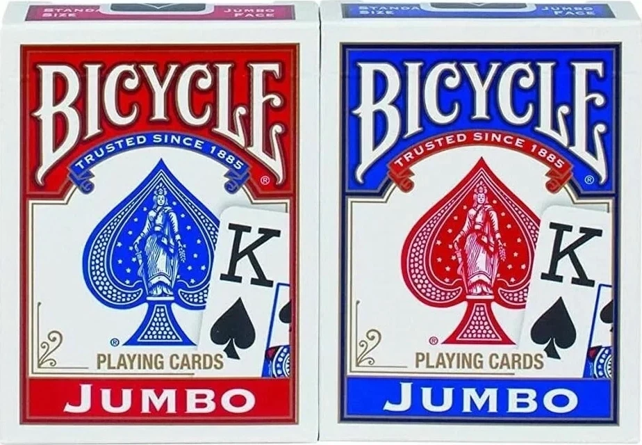 Карты "Bicycle Rider Back Jumbo Index 2-pack red/blue"