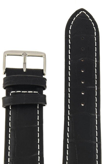 Ремешки "kmv" s-14, 24 р-р, чер. с бел. строчкой, l