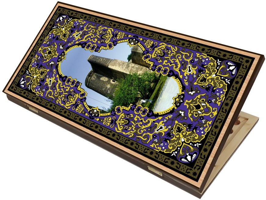 Нарды + Шашки Сирия Башня средние (Россия, дерево, 50 см), Partida