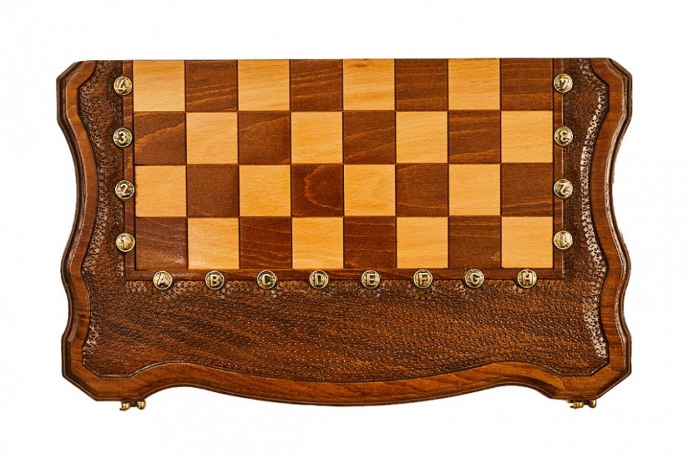 Шахматы + нарды резные "Гамбит 2" 40, Simonyan