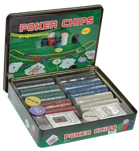 Набор для покера Holdem Light на 500 фишек с номиналом