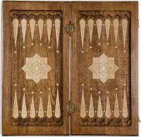 Нарды резные &quot;Золотой Узор 3&quot;, Mirzoyan